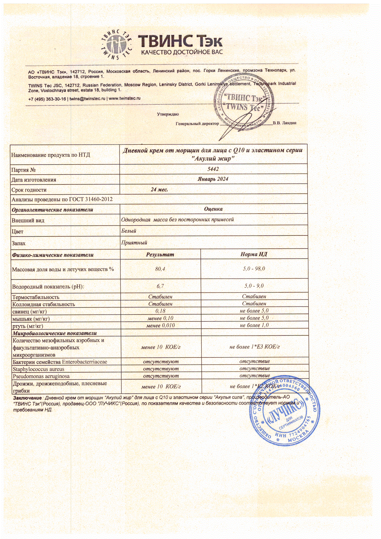 Паспорт №012024